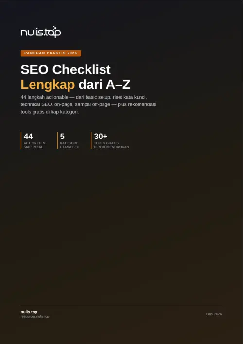 SEO Checklist Lengkap 2026